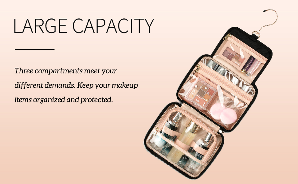 Культурний мішечок для жінок та чоловіків, дорожній аксесуар для косметики та туалетних аксесуарів, чорний