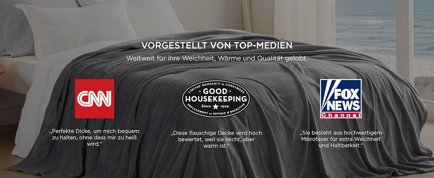 BEDSURE Флаєцева ковдра - тепла зимова ковдра, велика, 220x240 см, сіра. Ковдра для дивана, плед, тепла та м'яка ковдра для дому.