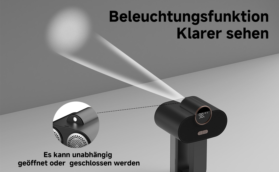Електричний видальник ворсу для одягу та меблів - 6 лез, 3 режими, LED-дисплей, акумуляторний, чорний