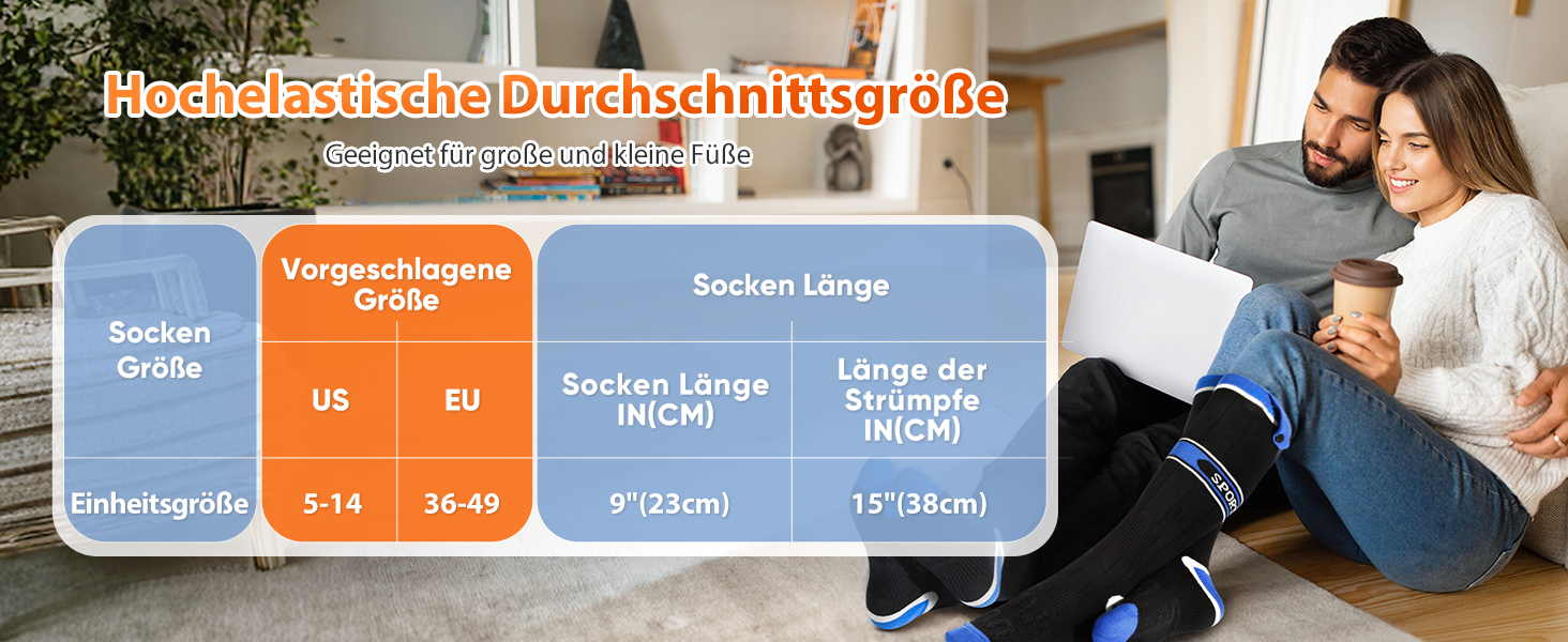 Гріючі шкарпетки 2026 Upgraded з акумулятором 5000mAh*2, 3 режими нагріву, 360° обігрів, для жінок та чоловіків, для катання на лижах, полювання, походів, миючіся, універсальний розмір, блакитні