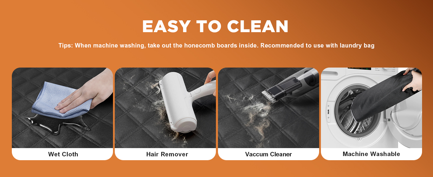 Автокрісло для собак Gimars - великі та середні породи, водонепроникне, безпечне, з ременями, сітчасті вікна