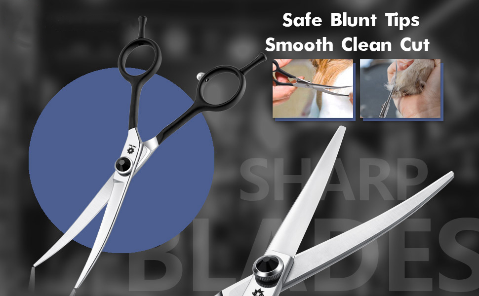 Ножиці для собак Dream Reach 6.5 дюймів, професійні, з нержавіючої сталі 440C, для грумінгу, в подарунковій коробці