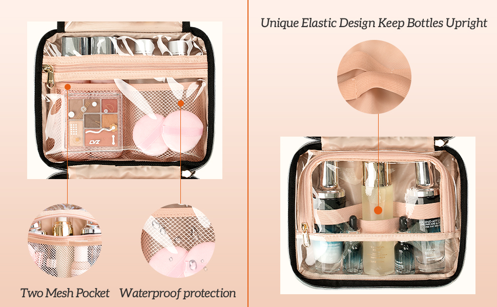 Культурний мішечок для жінок та чоловіків, дорожній аксесуар для косметики та туалетних аксесуарів, чорний