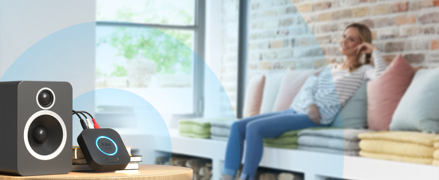 1Mii B06 Plus Bluetooth HiFi Аудіоприймач: Бездротовий адаптер aptX HD aptX-Adaptive Bluetooth 5.3 для стереосистеми, смартфонів та планшетів