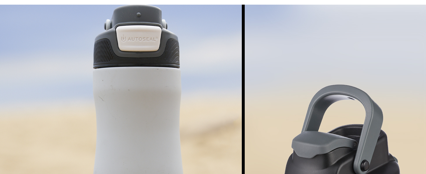 Термобутилка Contigo Autoseal Chill, 720 мл, чорна, нержавіюча сталь, ізольована, для води, BPA-free, до 28 годин холоду, герметична