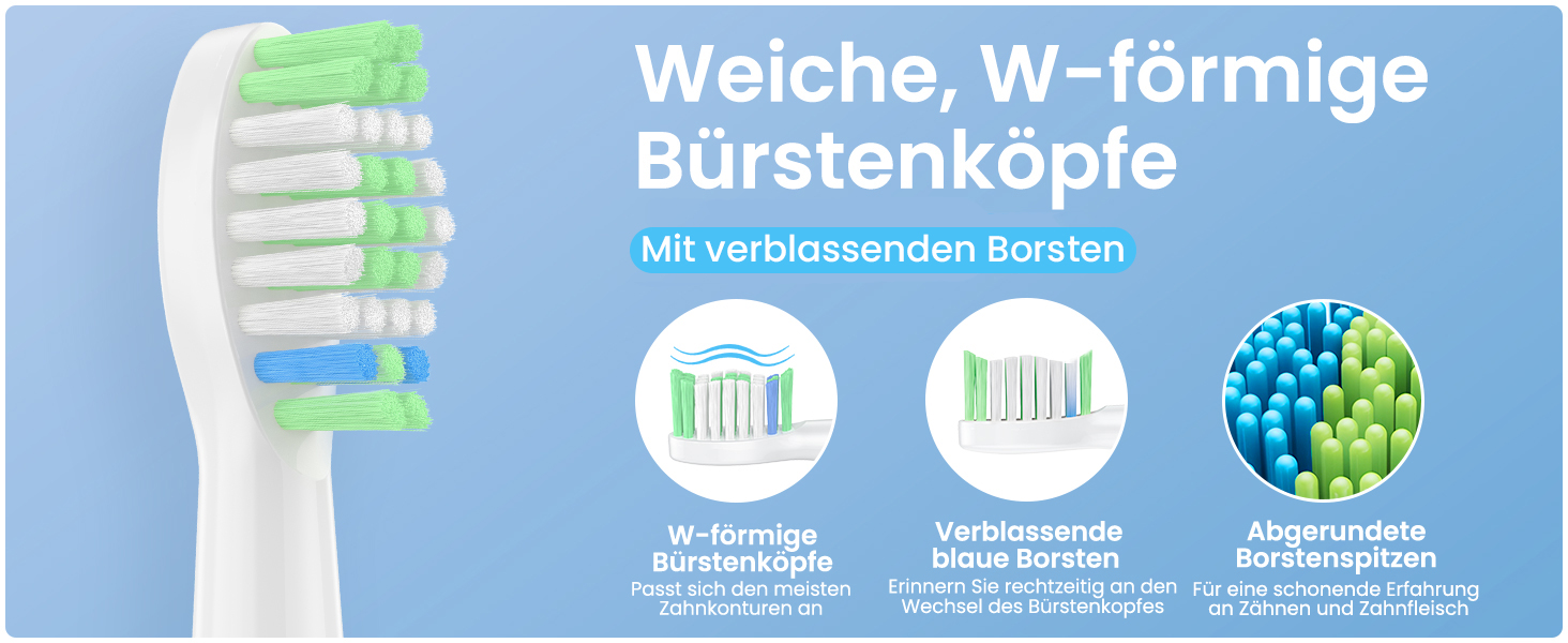Електрична зубна щітка YUNCHI C2 з 40000 VPM, звукова щітка для дорослих, USB-C зарядка, 55 днів роботи від акумулятора, 5 режимів чищення, таймер 2 хвилини, 8 насадок, дорожній футляр, чорний (C2 небесно-блакитний та білий)