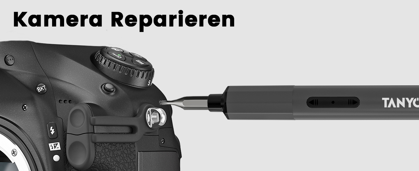 Набір мініатюрної електричної викрутки TANYO 51 в 1 з акумулятором 400mAh, LED-ліхтариком, для ремонту iPhone, ноутбуків, окулярів, годинників (чорний)