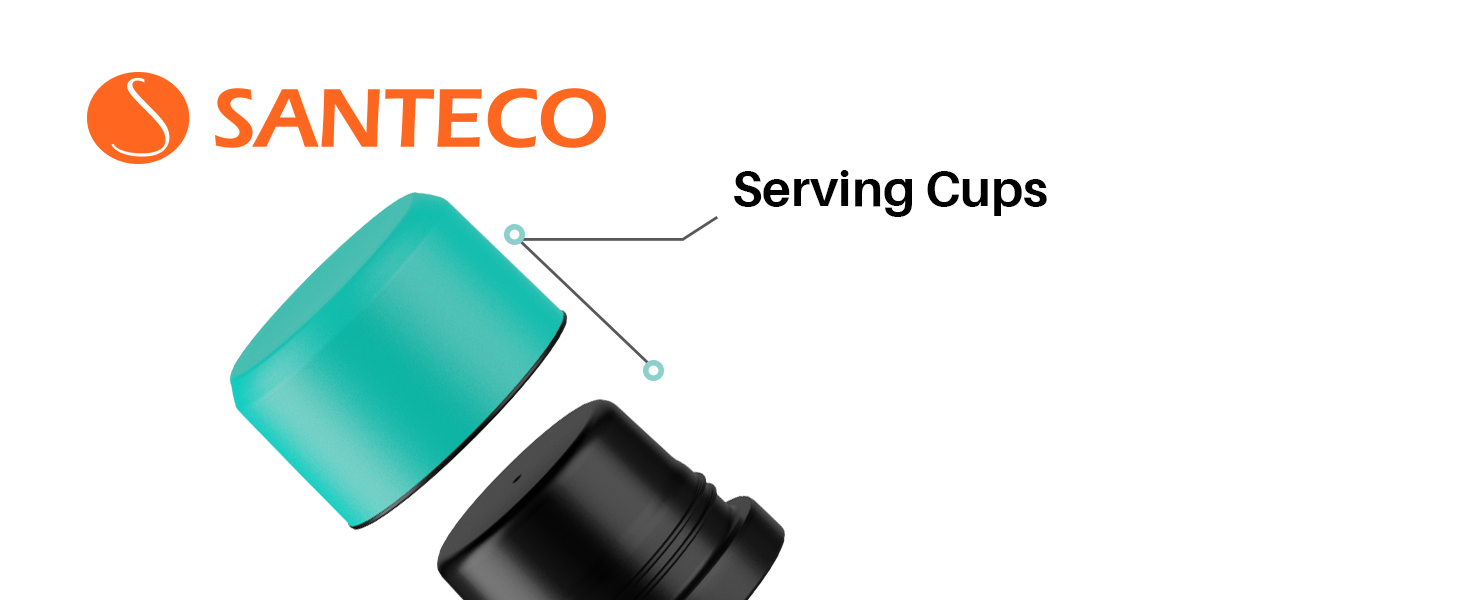 Термос-термокана Santeco з нержавіючої сталі, 1л, 500мл, з антивитіканням, ізольована пляшка з кришкою-чашкою для подорожей, термос для кави та чаю для дітей, спорту, без BPA, 24 години холод & 12 годин гарячий (зелений джунглів, 1000 мл)