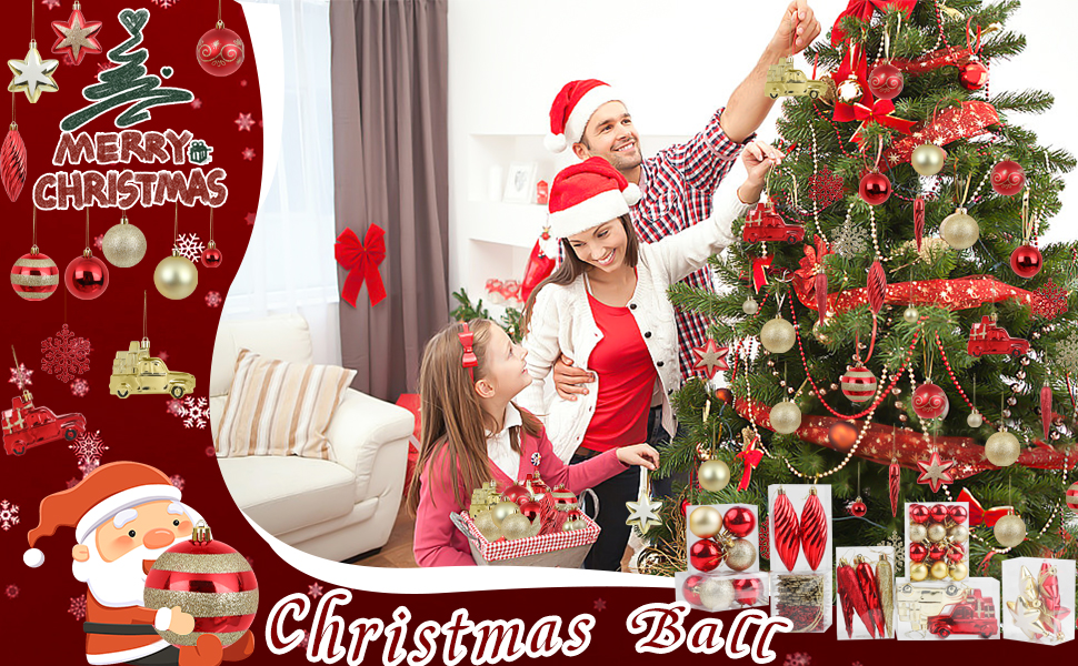 Набір прикрас на ялинку: 44 штуки кульок, 6 см та 3 см, блакитно-срібні. Прикраси для ялинки, декор для дому та вулиці