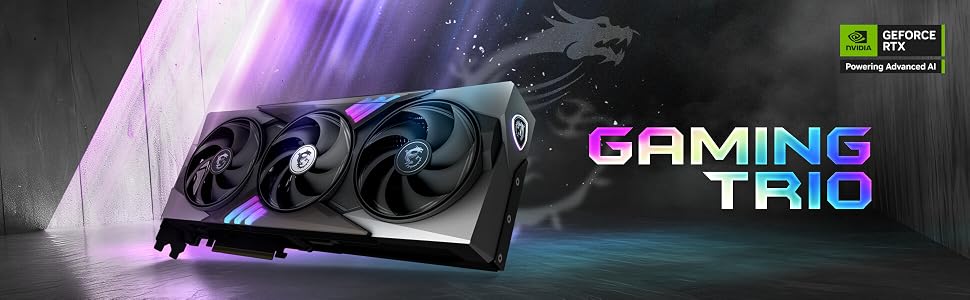 Відеокарта MSI GeForce RTX 5070 Gaming Trio OC 12GB GDDR7, PCIe 5.0, 2610 MHz