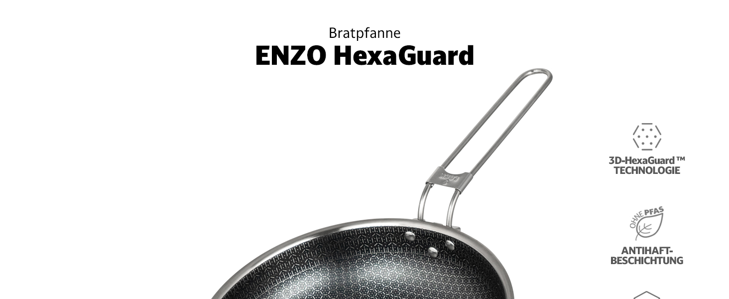 Набір посуду для кемпінгу Campo Libre Enzo I з нержавіючої сталі (6 або 8 предметів) | Індукційний посуд для кемпінгу | Посуд для приготування їжі на відкритому повітрі | Каструля, сковорода 24 см