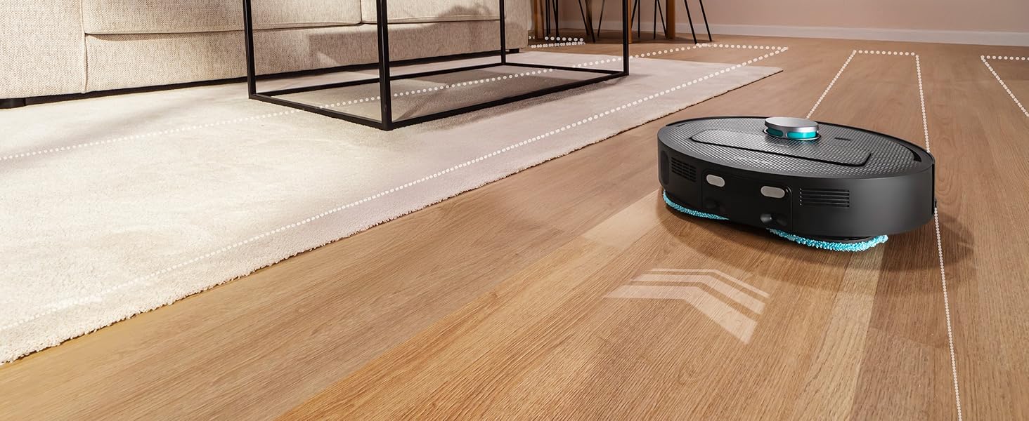 Робот-пилосос та робот-мийник Cecotec Conga X50 X-Treme з автопорожненням та керуванням через додаток. Лазерна навігація, інтелектуальне картографування, 15000Pa, 240хв автономії, знімне моп, база з 3 резервуарами