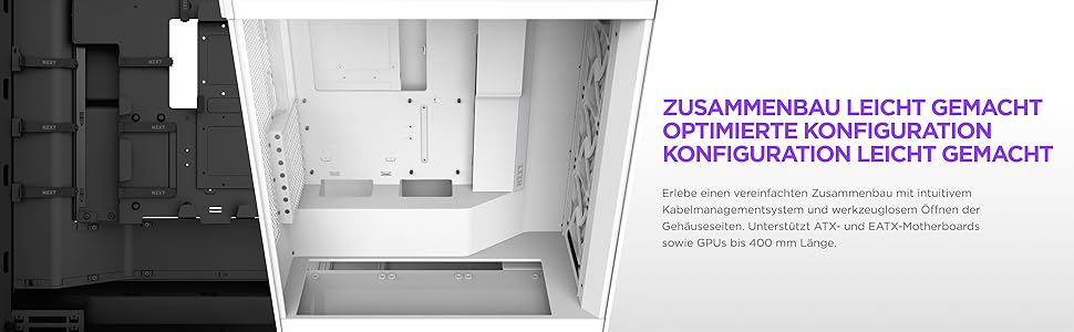 Корпус NZXT H7 Flow: Mid-Tower з покращеною вентиляцією | Чорний | Підтримка 3 x 120мм вентиляторів для GPU | 3 x 120мм фронтальні вентилятори | 420мм радіатор