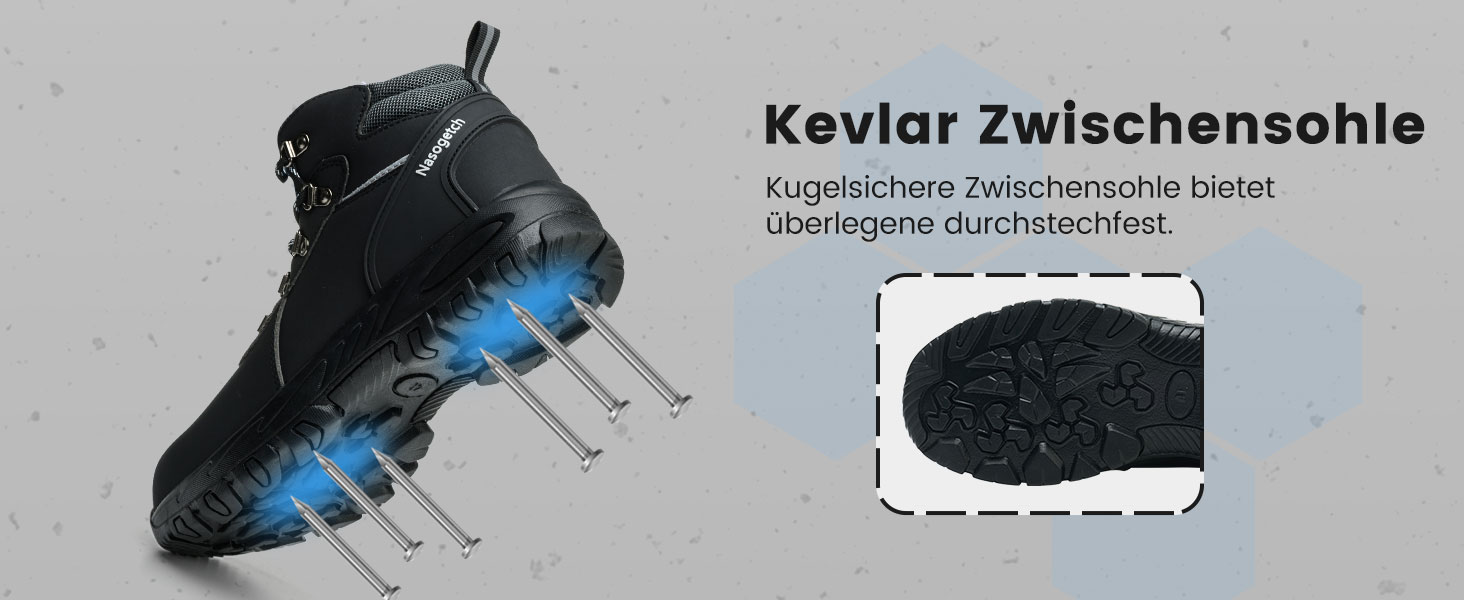 Черевики робочі зимові водонепроникні з металевим підсилювачем для жінок та чоловіків. Зимові робочі черевики, захисні черевики, антиковзаючі, чорно-червоні (39 EU)