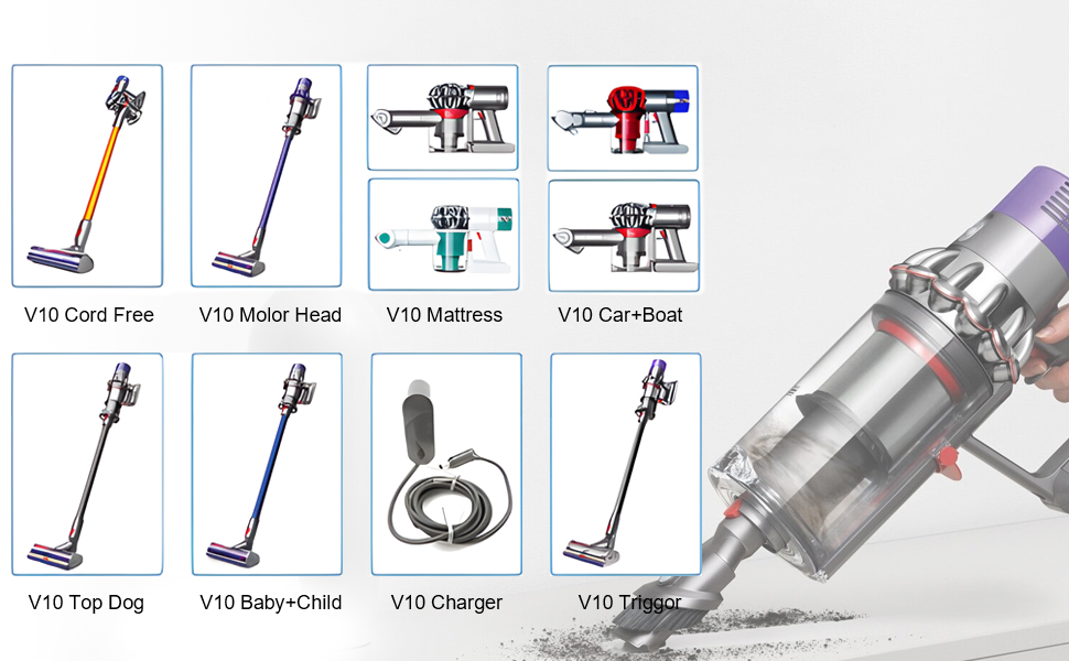 Запасний акумулятор Powtree V10 для пилососів Dyson (1 фільтр + 3 гвинти)