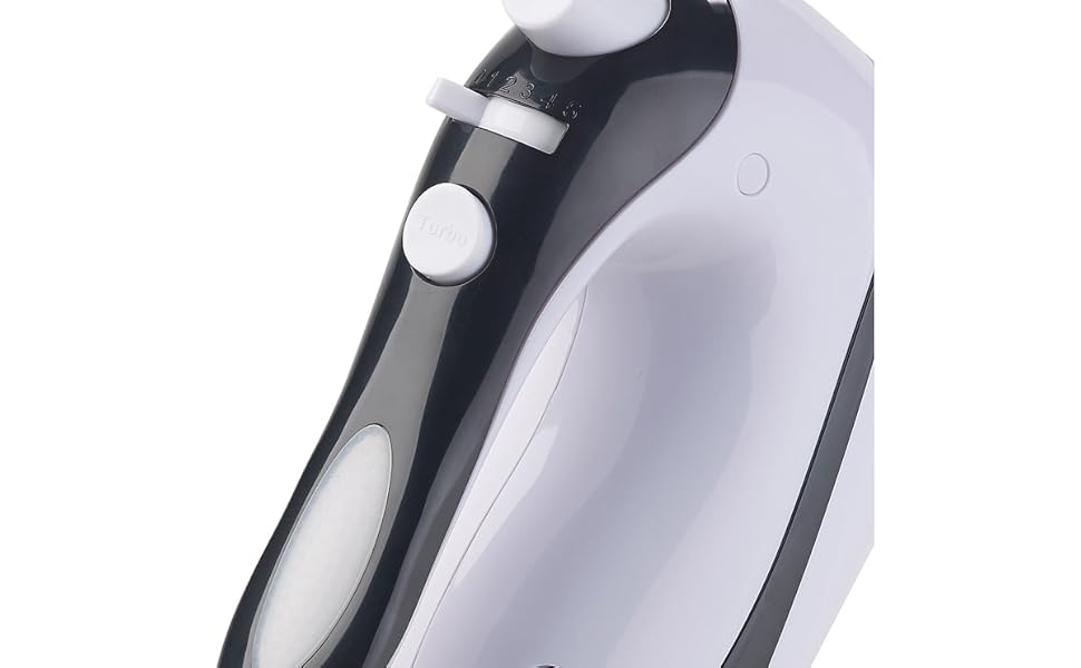 Ручний міксер Rosenstein & Söhne з 5 швидкостями та Turbo, 4 гачки, до 500 Вт (вінчик, міксер, кухонний помічник)