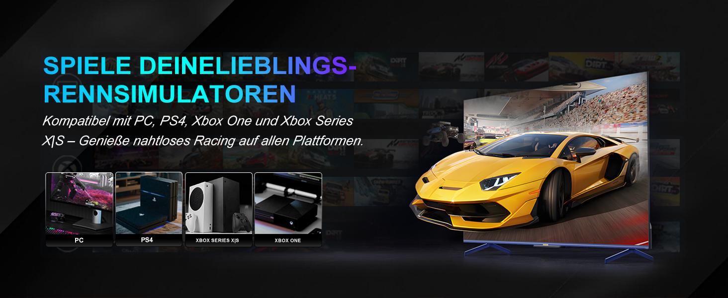 PXN V10 Ultra Gaming Руль для ПК, PS4, Xbox з Direct-Drive та педалями, 270°