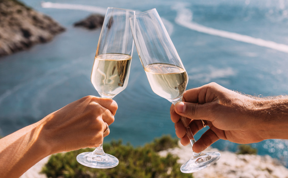 Набір келихів для шампанського ParaCity, 250 мл, елегантний дизайн, ідеально для подарунку (2 шт.)