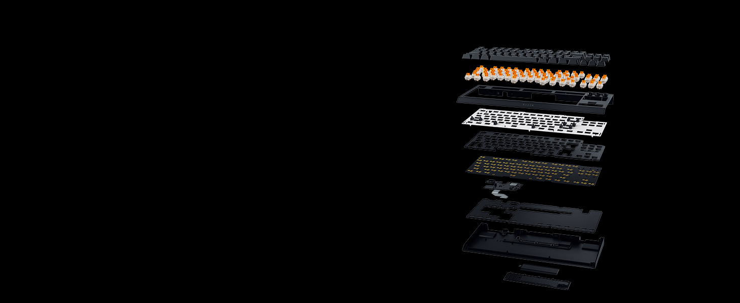 Механічна ігрова клавіатура Razer BlackWidow V4 TKL з зеленими перемикачами (RGB Chroma, 6 макро-клавіш, Doubleshot ABS-кейкапи, QWERTY US-розкладка)