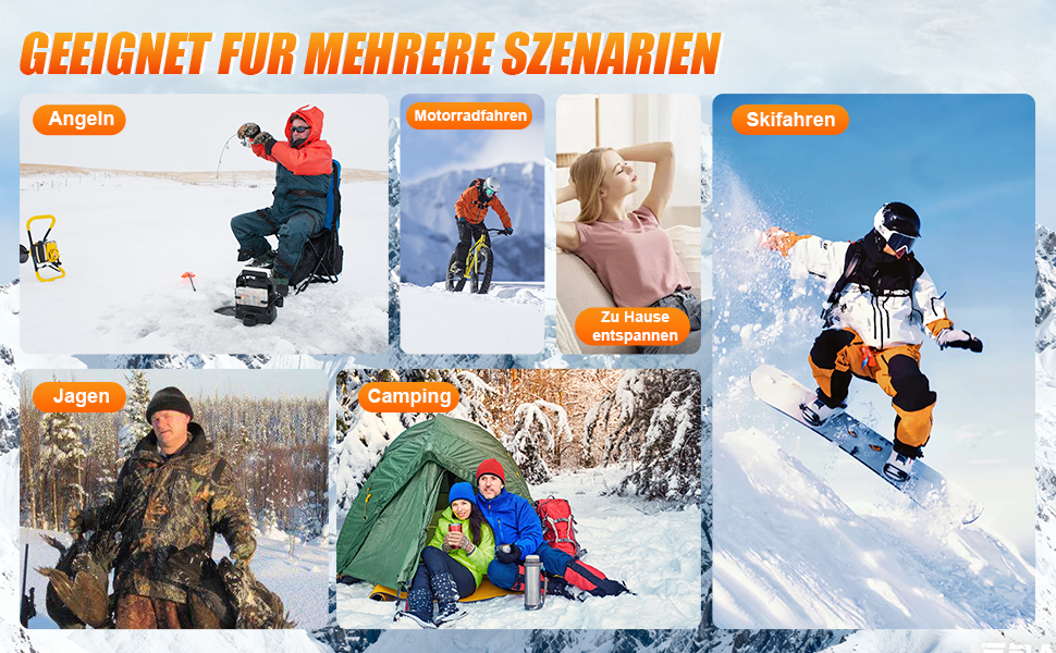 Гріючі шкарпетки для чоловіків та жінок, 5000mAh, 5V, 4 режими температури, для активного відпочинку, чорні