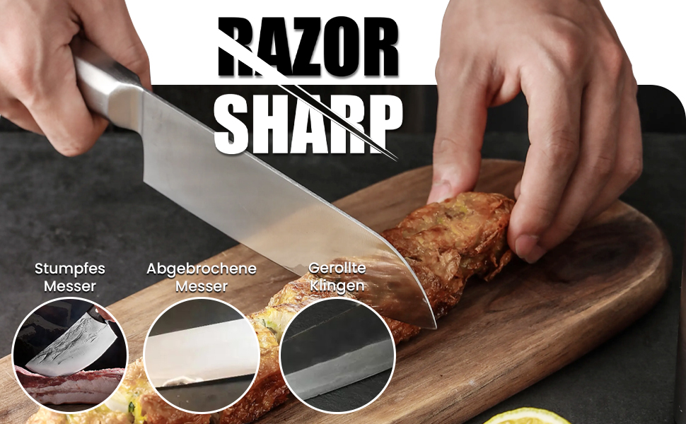 Набір точильних каменів 3-ох сторін, з бруском для заточування, 400/1000/5000 гріт, з нековзною підкладкою, кутовою наставкою та шкіряним ремінцем (діамантовий камінь блакитний)