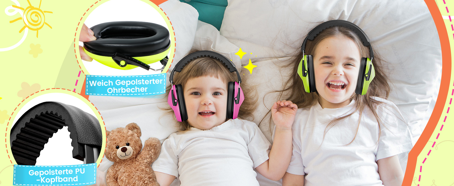 Навушники для захисту від шуму Dr.meter для дітей, блакитні. Ідеально підходять для дітей з аутизмом, для повсякденного використання, спорту та заходів.