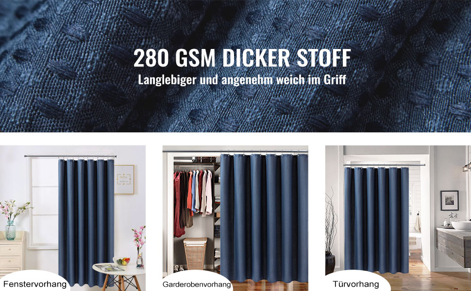 Шторка для душу BTTN, вафельна тканина, 180x200 см, антигрибкова, важка, водонепроникна, з 12 гачками, зелена, преміум-якість