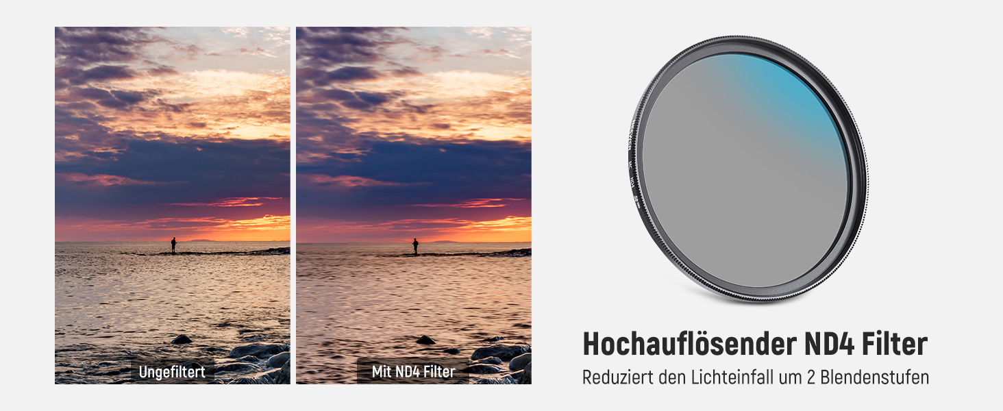 Набір фільтрів NEEWER 82mm UV/CPL/ND: захисний, поляризаційний, нейтральний фільтр з кейсом