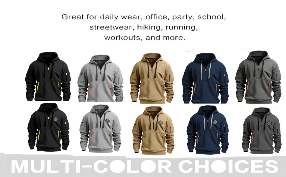 Світшот чоловічий з капюшоном на змійці, вінтажний, базовий, великий, 3XL, з кількома кишенями