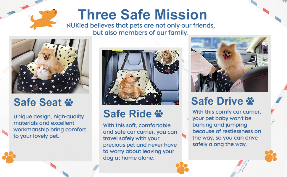 Автокрісло для собак маленьких порід, миється, стійке до плям. Зручне автокрісло для маленьких собак, безпечне, з високоякісного матеріалу та кишеню для зберігання. Супер м'яка бавовна PP, комфортне (Бежевий, Medium)