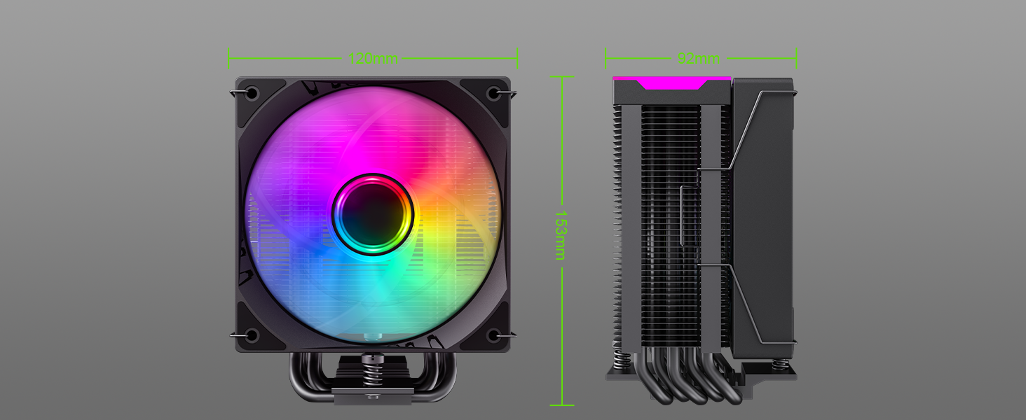 Кулер CPU GAMEMAX SIGMA 550 Infinity (білий) для Intel LGA1851/1700, AMD AM5/AM4, 220W TDP, 5 Heatpipes, 120mm ARGB PWM