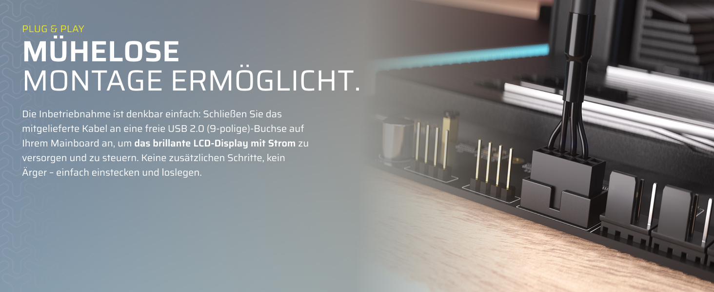 CORSAIR Nautilus RS LCD Модуль – для систем охолодження Corsair Nautilus RS та Nautilus RS ARGB AIO – 2.1-дюймовий IPS LCD екран, проста установка без інструментів – чорний