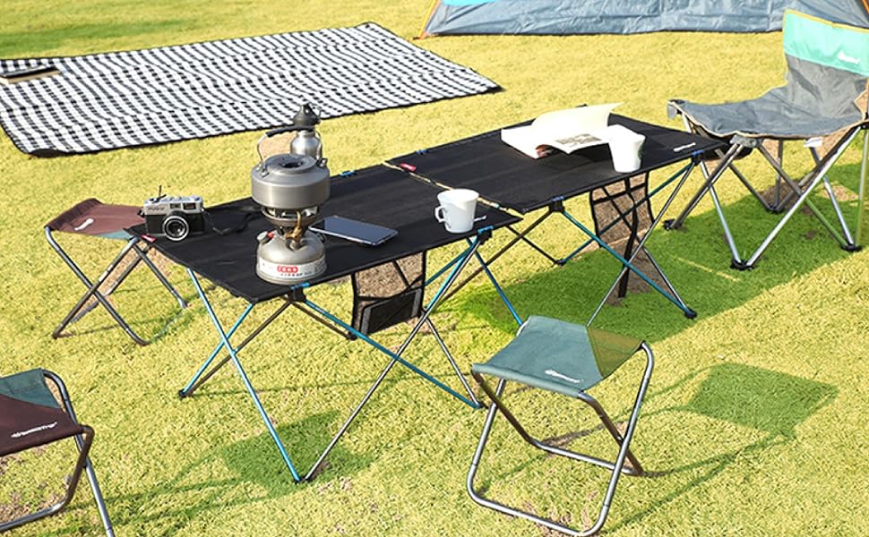 Складний стільчик для кемпінгу Azarxis: легкий, портативний, для риболовлі, піших прогулянок, відпочинку на дачі та барбекю. У комплекті сумка. Колір: коричневий