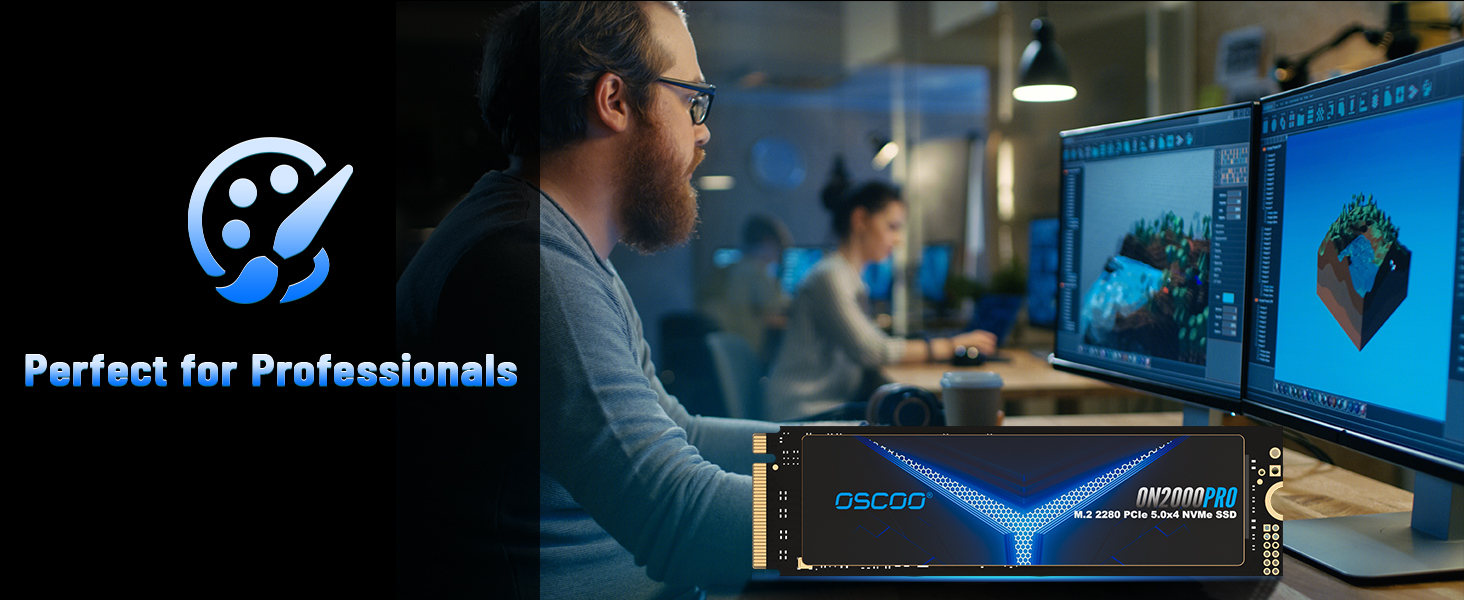 SSD NVMe 1TB PCIe Gen4x4/Gen5.0 2280 - до 14000 МБ/с (Чіткий NAND)