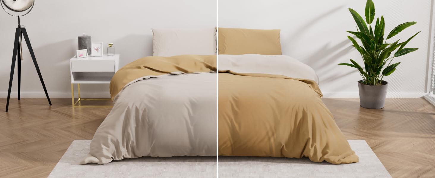 Комплект постільної білизни Dreamzie 240x220 см з 2 наволочками 80x80 см, чорний/темно-сірий. 100% мікрофібра, сертифікат Oeko TEX.