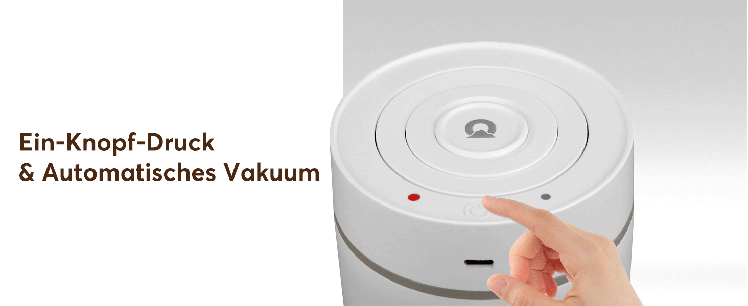 OUTPEAK 2025 Kilo Auto Вакуумна кавова банка 1,8L для 601.0 г кавових зерен з одним натисканням кнопки, нержавіючий контейнер з ложкою, свіжість на 6 місяців (Barista Champion's Choice) (1.8L-S/Steel-Pearl White)