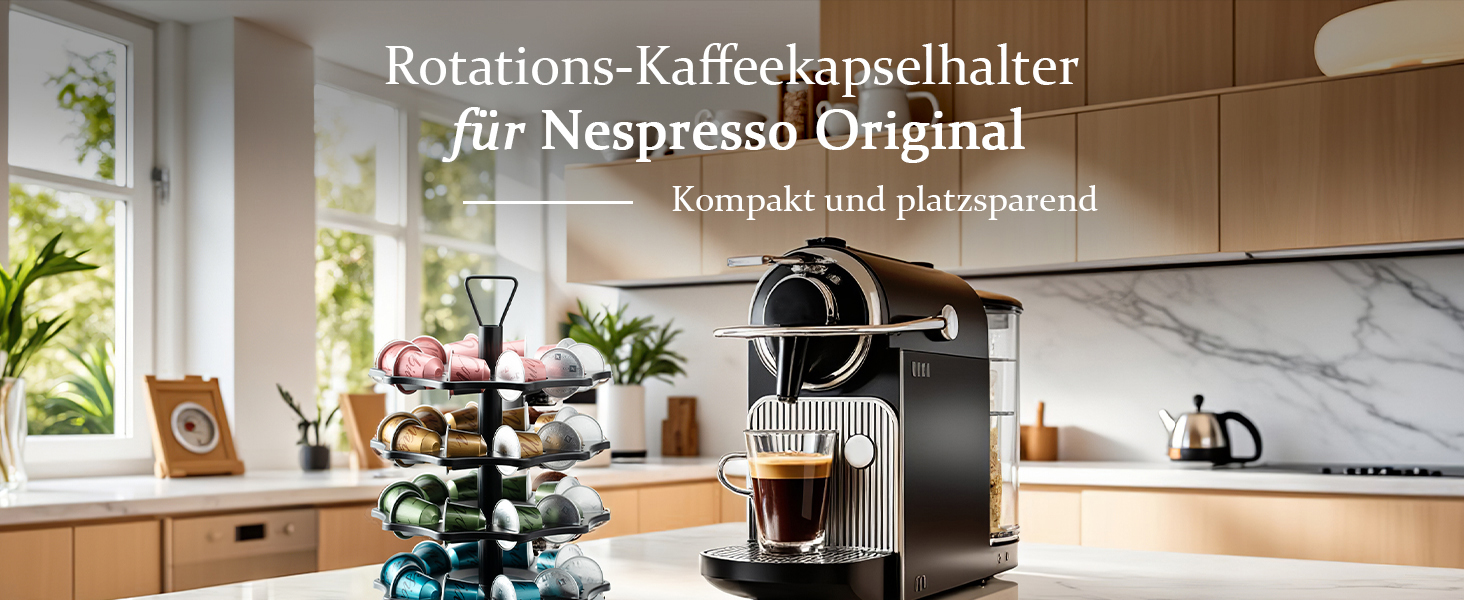 Тримач для капсул кави HiveNets для Nespresso Original, 7-ярусний органайзер на 70 капсул