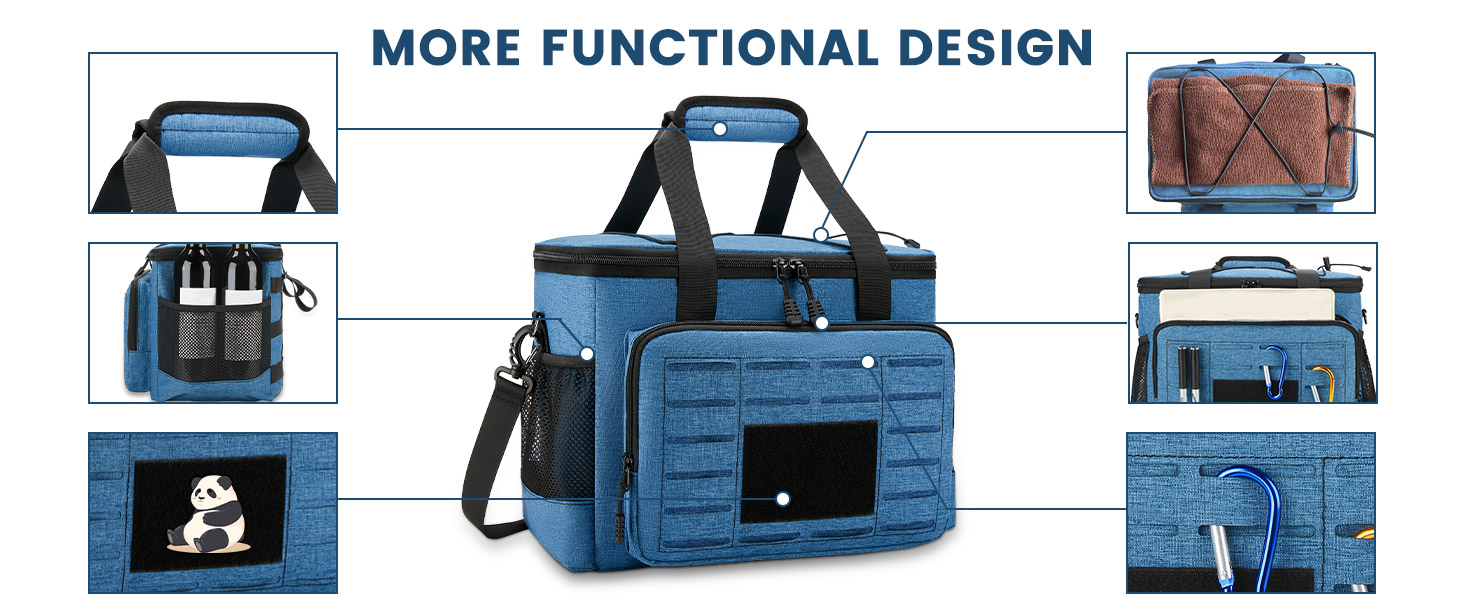 Тактична ланч-сумка HSHRISH 20L, чорно-камуфляжна, водонепроникна, для дорослих, на роботу, пікнік