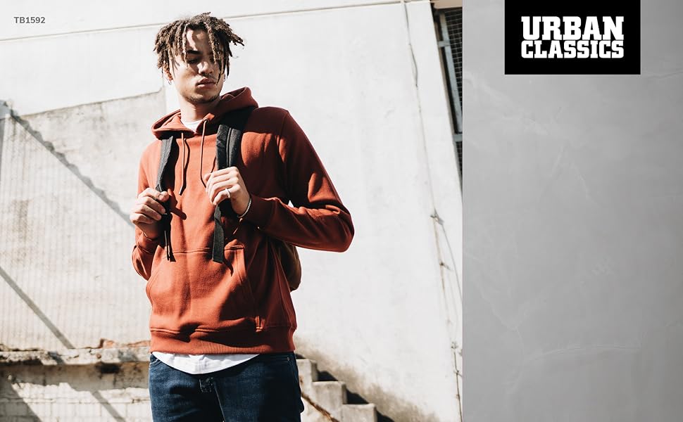 Чоловіче базове худі Urban Classics Basic Sweat Hoody, пісочний колір