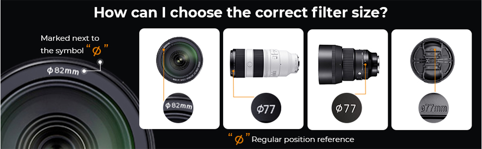 Фільтр K&F Concept 82mm Black Diffusion для створення ефекту кінематографічного розмиття (Mist) - для відео, блогів, портретної фотографії