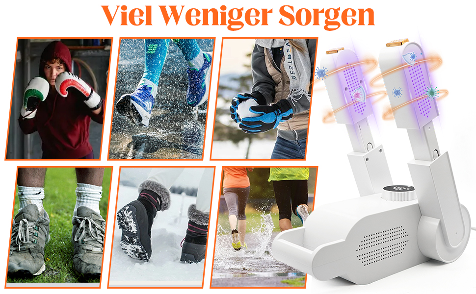 Електричний сушильник для взуття Herbst: 3 режими, таймер, антибактеріальний, для дитячого та гірськолижного взуття