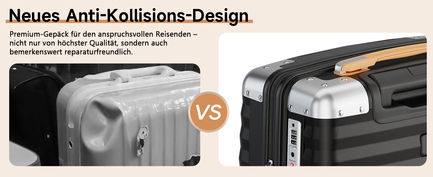 Набір валіз Joyway 3 шт. з жорстким корпусом, легкий, PP, TSA замок, 4 колеса, рожеве золото, 20'+24'+28'