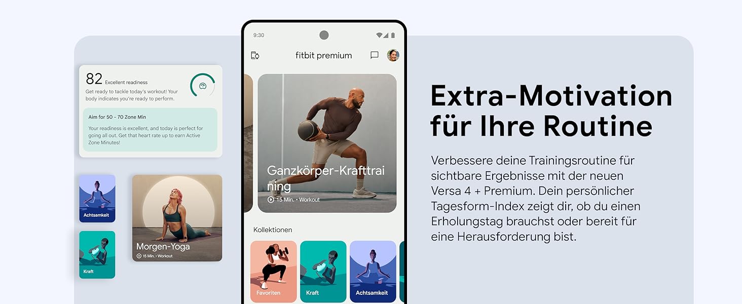 Смарт-годинник Fitbit Versa 4 – фітнес-трекер з GPS, телефоном, 6 днів роботи батареї, 40+ режимів тренувань, сумісний з Android/iOS, Sandrosa/Aluminium (Кораловий рожевий)