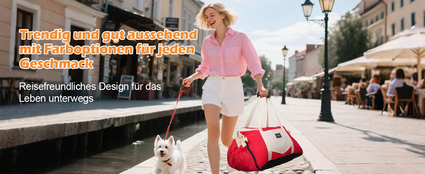 Автокрісло для собак 3-в-1 – переносна лежанка для маленьких собак, з м'яким матрацом, для переднього або заднього сидіння, внутрішнє та зовнішнє використання (червоний)