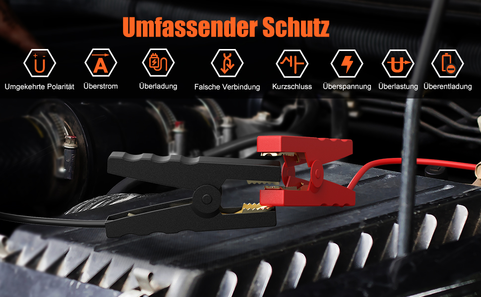 Powerbank Eigotrav Starthilfe: пусковий пристрій для авто 6000A, 12V, 150 PSI компресор, LED, LCD, сріблястий (до 7.5L бензин, 6L дизель)