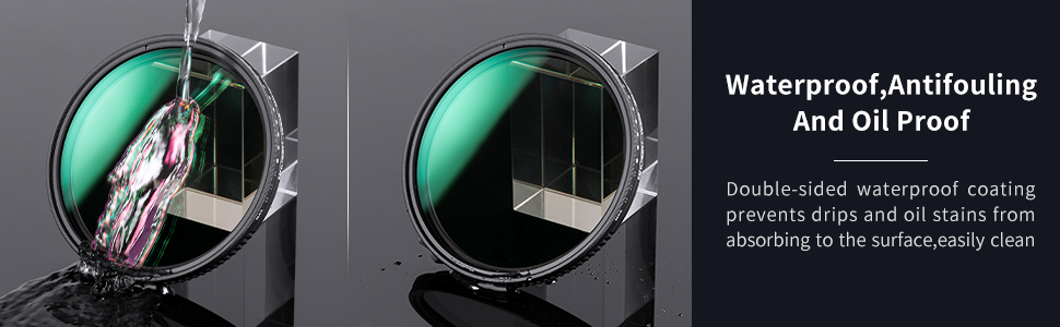 Фільтр ND K&F Concept Nano-D Serie 82mm, змінний (ND8-2000), 3-11 ступенів затемнення