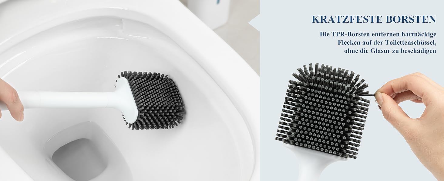 Настінна щітка для туалету Mr.Siga з тримачем, без свердління, біла