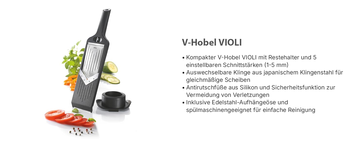 GEFU V-Hobel Julienne: набір для нарізання овочів та фруктів, Julienne, Violi