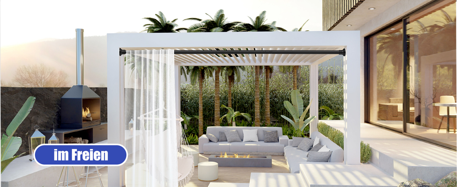 Тeleskopна штанга для душу без свердління, 72-254 см, чорна (Ø25 мм)