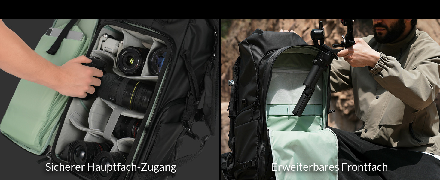 Рюкзак для фотоапарата TARION: водонепроникний, 35L, з відділенням для 16